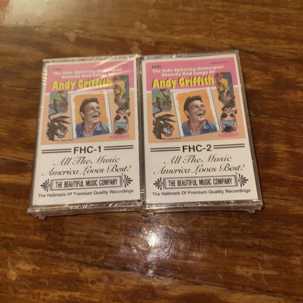 Andy GRIFFITH Cassettes FHC 1 & 2 SIDESPLITTING COMEDY & SONGS New Sealed
